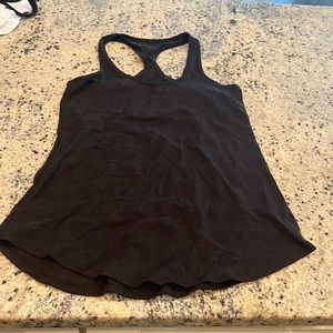 Black tank top